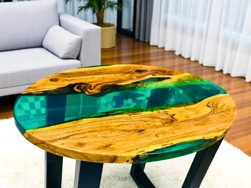 White Marble Side Table for Living Room